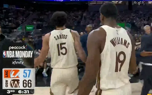 吉纳森-威廉姆斯投进2记三分，又造成犯规两罚全中得到10分